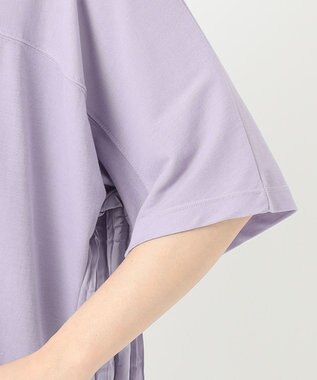 ANY ワッシャーコンビワンピース ライラック系