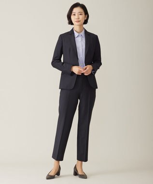 J.PRESS LADIES L 【セットアップ対応】BAHARIYE SOLID テーパード パンツ ネイビー系