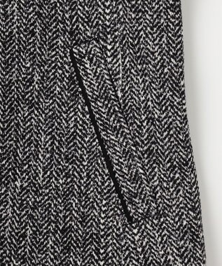 JOSEPH ABBOUD 【キングサイズ・洗える】ツィーディーフリース ブルゾン ブラック系