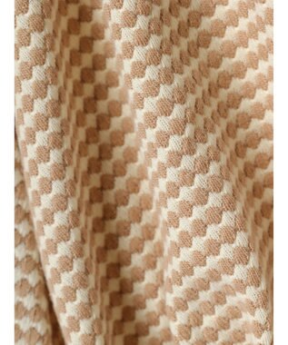 earth music&ecology ハニカム柄ジャガードプルオーバー Light Beige