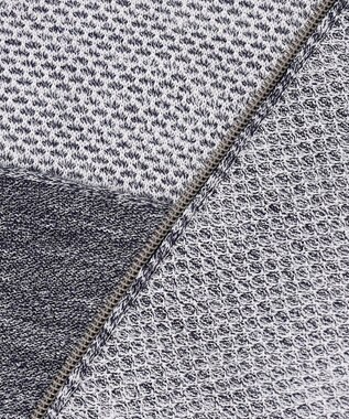 JOSEPH ABBOUD 【イタリア糸×エコ素材・通気性・軽量】スラブギマ×和紙 ニット ブルゾン ブルー系