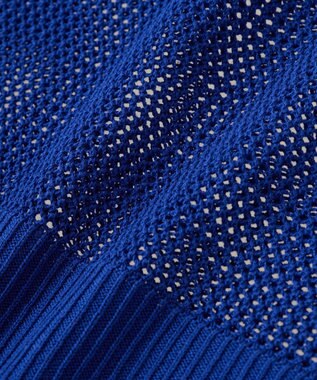 earth music&ecology メッシュルーズカーディガン Blue