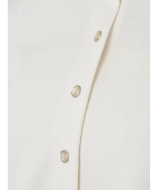 earth music&ecology パールスナップボタンカーディガン Ivory