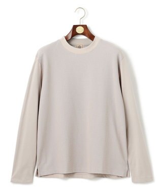 J.PRESS MEN 【ビジネス対応】【J.PRESS PREMIUM JERSEY】無地 ロングスリーブTシャツ ライトグレー系