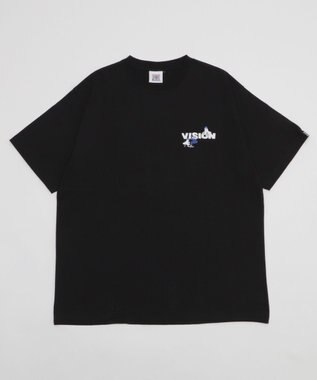WEGO 【ユニセックス着用ITEM】別注VISIONボックスロゴゴーストスケーターT（SS） ブラック