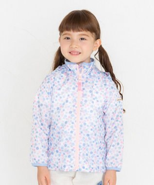  【80-120cm】 総柄 はっ水 ウインドブレーカー