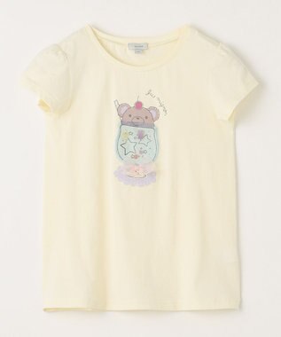 ANY KIDS シャラシャラ ビーズ入り Tシャツ クリーム×クマ
