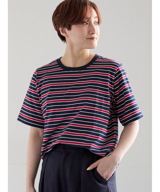 Te chichi マルチボーダーTシャツ