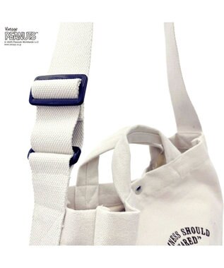 ROOTOTE 8441【スヌーピー】IP.ミディアム.2way.ピーナッツ-0J 01：アイボリー