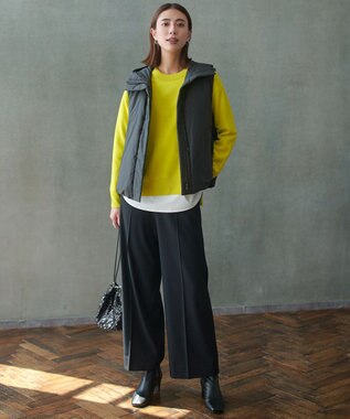 ICB 【撥水加工】ADSダウン フーデット ベスト チャコールグレー系