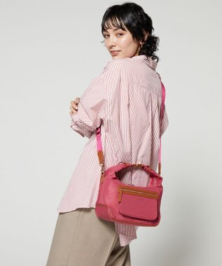 LA BAGAGERIE ループ2WAYショルダーバッグ　SSサイズ ピンク