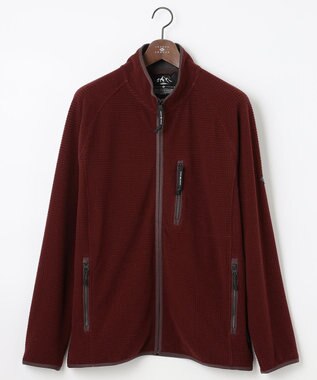 JOSEPH ABBOUD MOUNTAIN 【UNISEX】ポーラテックブロックフリース ワイン系