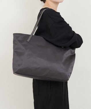 russet 《ファスナーポケット付きショルダーベルト》2wayトートバッグ(SF-266) Charcoal