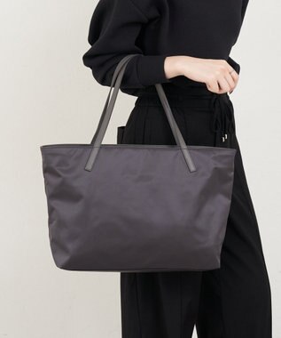 russet 《ファスナーポケット付きショルダーベルト》2wayトートバッグ(SF-266) Charcoal