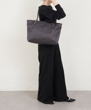 russet 《ファスナーポケット付きショルダーベルト》2wayトートバッグ(SF-266) Charcoal