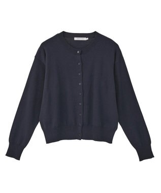 AMERICAN HOLIC コットンブレンドクルーネックカーディガン Dark Navy