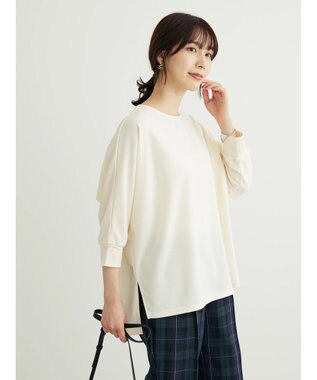 Green Parks ジョーゼットドルマンカットプルオーバー Ecru