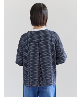 Te chichi スクエアチャームフロントタックブラウス ネイビー