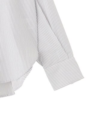 AMERICAN HOLIC 【イージーケア】ストライプVネックシャツ Off White