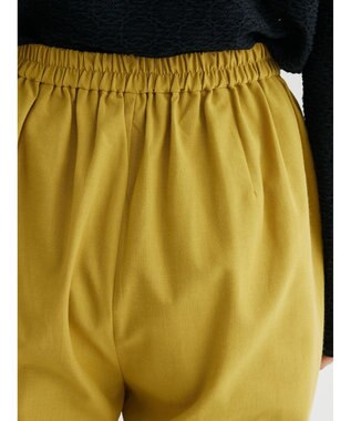 Green Parks 綿麻混イージーテーパードパンツ Yellow