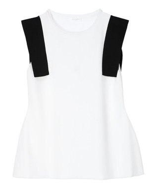 Green Parks ミラノリブノースリーブニットプルオーバー C