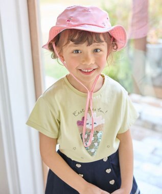 ANY KIDS 刺繍 バケットハット ブルー