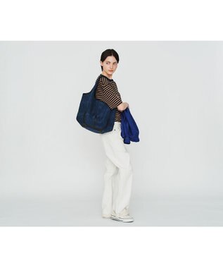 genten タンニンキャンバス くり手トートバッグ ネイビー
