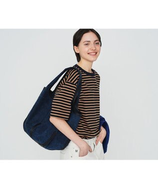 genten タンニンキャンバス くり手トートバッグ ネイビー