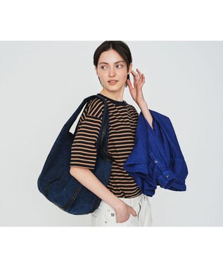 genten タンニンキャンバス くり手トートバッグ ネイビー