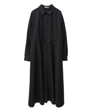 earth music&ecology ドロストシャツワンピース Black