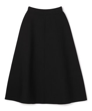 UNFILO L BEAUTY FORM KNIT フレアスカート セットアップ ブラック