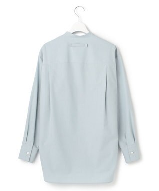 23区 【23区 | 5525gallery】コットンタイプライター バンドカラー シャツ サックスブルー系