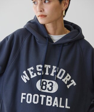 AMERICAN HOLIC ＦＯＯＴＢＡＬＬ　フーディーＢＩＧスウェット Charcoal Gray