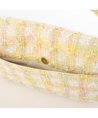 UNBILLION カシュカシュ cachecache / ツイード2wayハンドルフラップショルダー アイボリー