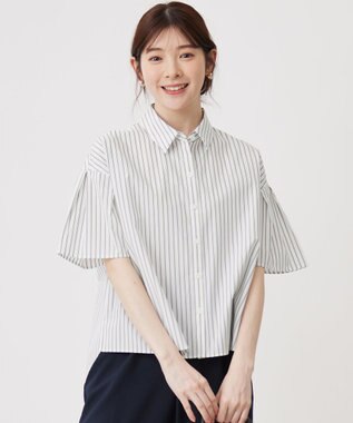 ANY SIS L 【洗える】クロップド シャツ