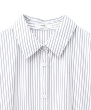 earth music&ecology ドロストシャツワンピース Stripe