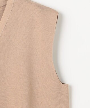 ANY メタルボタンニットベスト ベージュ