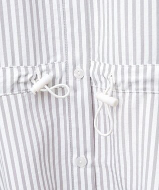 earth music&ecology ドロストシャツワンピース Stripe