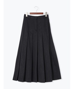 Te chichi チェックアソートロングプリーツスカート ブラック