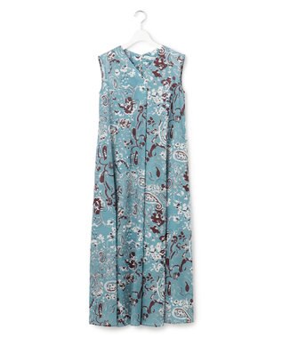 23区 【先行予約】Ericaランダムペイズリープリント ワンピース ブルー系