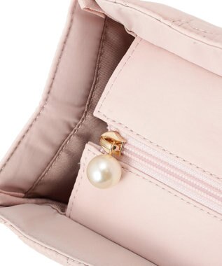 Maison de FLEUR 撥水加工リボンキルティングトートバッグ Pink