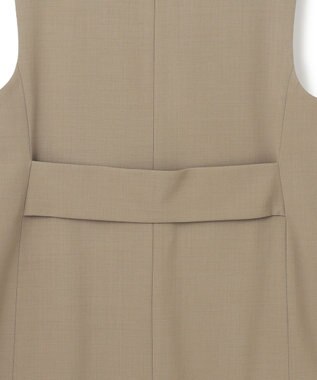 ICB 【洗える】ウール2WAYストレッチ ジレ フォーン系