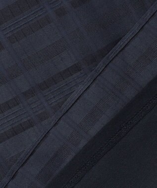 J.PRESS LADIES L シアーチェック カットソー ダルブルー系