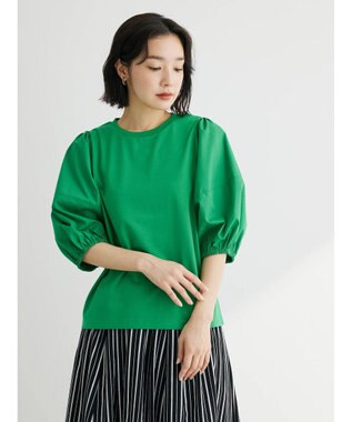 Green Parks 布帛ドッキングランタンスリーブカットプルオーバー Off White