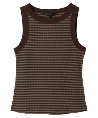 Green Parks ・ＳＵＧＡＲ　ＳＰＯＯＮ　ボーダーアメスリタンクトップ Khaki