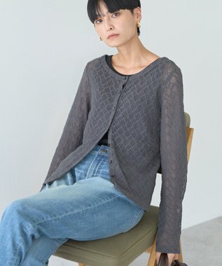 AMERICAN HOLIC レースカーディガン Charcoal Gray