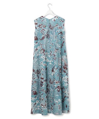 23区 【先行予約】Ericaランダムペイズリープリント ワンピース ブルー系