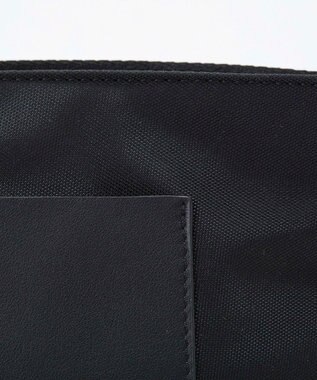 TOPKAPI 【Breath TOPKAPI sis】【WEB限定】ナイロン レザーポケット ミニ ショルダーバッグ 軽量 / CALM カーム　 ブラック