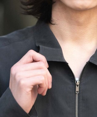 WEGO 【ユニセックス着用ITEM】フェイクスウェードシャツジャケット ブラック