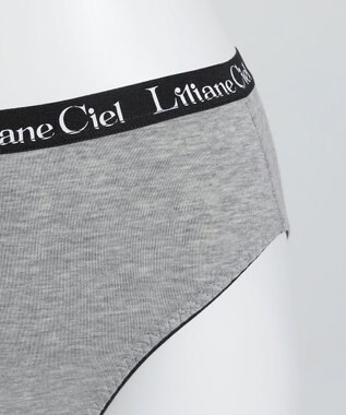 WEGO 【ハーフトップ＆ショーツセット】Liliane　Ciel　クロスロゴ グレー